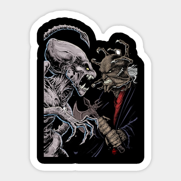 Pumpkinhead vs Jeepers Creepers Sticker by KenHaeser